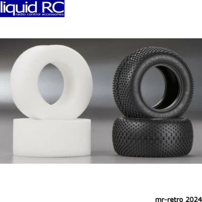 JConcepts 3087-02 Double Dees 1.7 inch RC10 Hazard Rear Tire Green - Image 1 of 2