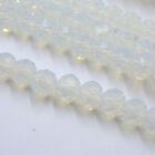 Rondelle Crystal Glass Bead Faceted Loose Beads Jewelry Accessories Making 4/6Mm