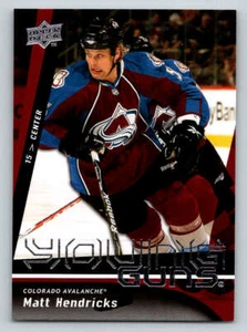 2009-10 Upper Deck #247 Matt Hendricks Young Guns RC (ref 183217) - Picture 1 of 2