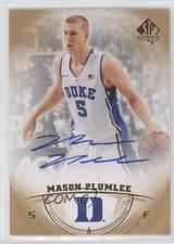 2013-14 SP Authentic Auto Mason Plumlee #34 Rookie Auto RC