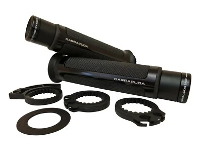Yamaha FZ6 Barracuda Racing Grips Black + Black B-Lux Bar Ends + Adaptors YN1000 - Изображение 1 из 3