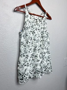 CAbi Terrace Size XS Moody Floral Grey, Black, White Tank Top Style # 5212 - Picture 1 of 13