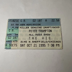 Peter Frampton Konzertkarte Stub 21.10.95 The Vic Chicago - Bild 1 von 3