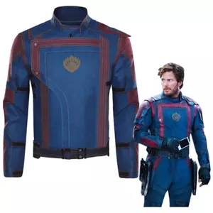 Guardians of the Galaxy Vol.3 Star Lord Cosplay Costume Men's Jacket Belt Suit - Picture 1 of 12