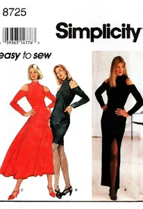 1993 Party Evening Dress Sewing Pattern Size 4/6/8 Simplicity 8725 OOP - Picture 1 of 2