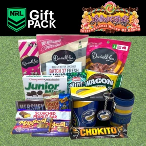 PARRAMATTA EELS NRL RUGBY LEAGUE TEAM SELECTION GIFT PACK CHOCOLATE & LIQUORICE - Picture 1 of 1
