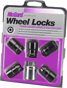 24548 Black Cone Seat Wheel Locks(1/2"-20 Thread Size) - Set of 5 - Picture 1 of 2