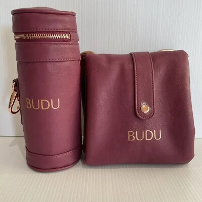 Baby Changing Mat & Bottle Holder BUDU New Unused  Plum Colour - image 1 of 4