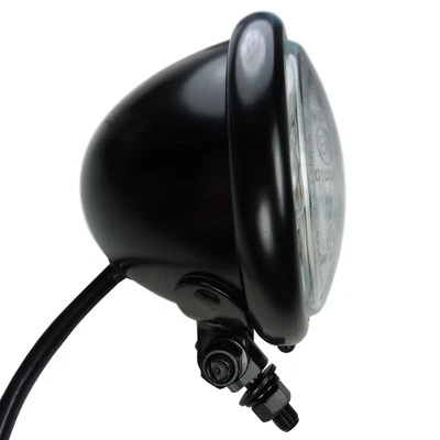 Motorrad Hauptscheinwerfer klein E geprüft Scheinwerfer +Schrumpfschlauchset - Bild 1 von 4