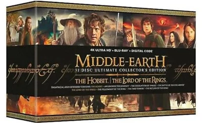 Middle-Earth: The Ultimate Collectors Edition 4K UHD + Blu ray LOTR & The Hobbit - Image 1 of 4