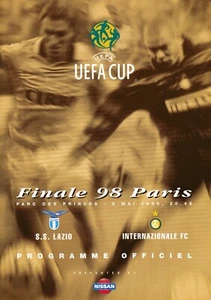 UEFA CUP FINAL 1998 Lazio v Inter Milan in Paris - official match programme - Afbeelding 1 van 1