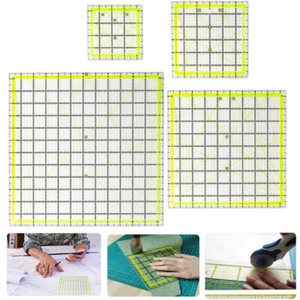 4 Sizes Sewing Quilting Ruler Square Acrylic Quilting Ruler Fabric Cutting Ruler - Picture 1 of 17