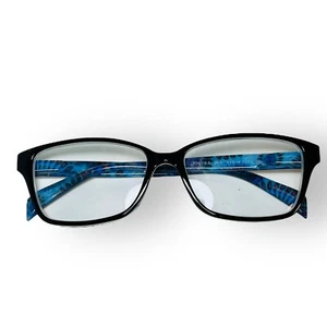 Lulu Guinness 2.5 +2.50 Lectores Gafas Negro Azul Tie Dye LR56 - Imagen 1 de 6