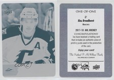 2017-18 Upper Deck AHL Printing Plate Cyan 1/1 Alex Broadhurst #81