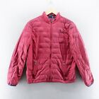 Polo Ralph Lauren Womens Puffer Jacket Large Red Quilted Full Zip 14-16 Uk