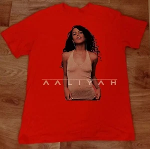 Aaliyah Aaliyah Red T Shirt Tee Black Size S-5XL 1SIDE - Picture 1 of 4