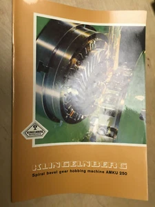 Vtg W Ferd Klingelnberg Sohne ~ Bevel Gear Hobbing Machine AMKU 250 Catalog - Picture 1 of 7