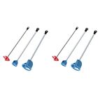 Pack Of 6 Paint, Epoxy Resin, Mud&Ceramic Glaze Mixer Paddle Blades- Drill5726