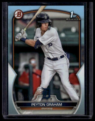 2023 Bowman #BP-57 Peyton Graham Prospects Sky Blue #/499 SN - Image 1 of 2