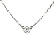 Tiffany & Co. Elsa Peretti Diamonds by the Yard Single Pendant .14ct Platinum