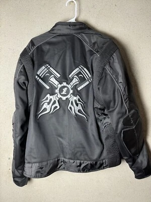 FIRST GEAR LINED TEXTILE MOTORCYCLE RIDING JACKET MEN’S XL Armored - Image 1 of 4