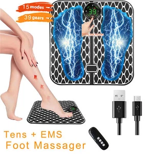 15 Modes 39 Levels EMS Foot Massager for Feet Neuropathy Circulation&Pain Relief - Picture 1 of 14