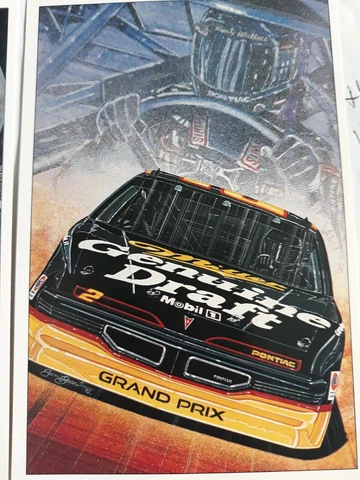 * 6 RUSTY WALLACE #2 MILLER LITE NASCAR  SAM BASS POST CARDS Cover