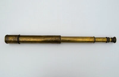 Rare antique large TEL FA (Mark V) R&J Beck London 1918 WW1 Brass Telescope - Image 1 of 4