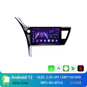 10.1" Android 12 Car Stereo Radio for Toyota Corolla 2017 GPS NAVI DSP IPS 4G BT - Picture 1 of 8