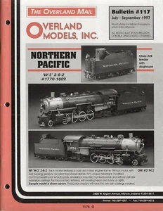 catalogo OVERLAND MODELS MAIL Bulletin 117 1997 + prices USD N HO O S E bb - Picture 1 of 2