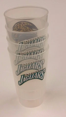 NFL Jacksonville Jaguars Plastic Tumblers, NEW (Pack of 4) Cover