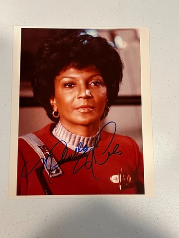 Nichelle Nichols Hand Signed 8x10 Color Photo Star Trek Cover