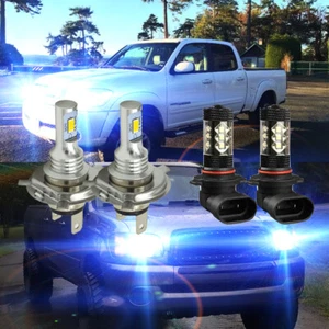 For Toyota Tundra 2000-2006 8000K LED Headlight Kit Hi/Lo Beam + FOR Light Bulbs - Picture 1 of 12