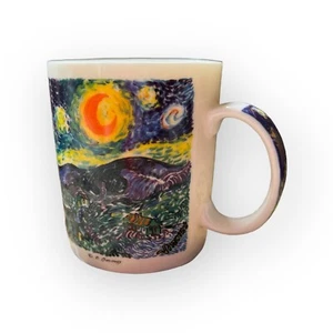 CHALEUR Master Impressionist Starry Night Vincent Van Gogh Mug Cup D. Burrows - Picture 1 of 9