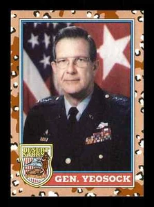 161 Gen. Yeosock Desert Storm Topps 1991 Trading Card - Picture 1 of 2