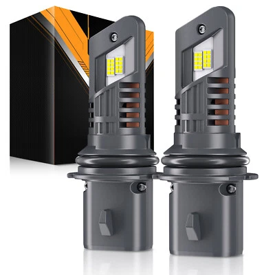 AUXBEAM Canbus 9004 HB1 LED Headlight Super Bright White Kit High Low Beam 6500K - Image 1 of 4