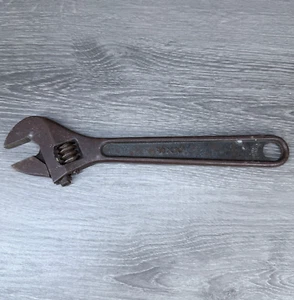 Vintage West Germany Adjustable Wrench 5/8 x 10" Drop Forged Steel Tool - Picture 1 of 12
