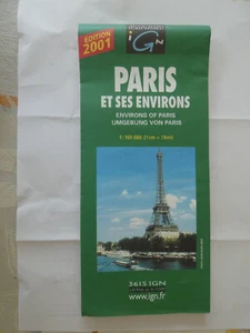 carte  IGN paris et ses environs   edition N° 6   2000 - Bild 1 von 1