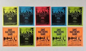 Dave Mathews Band Bill Graham präsentiert 10 kleine zweiseitige Handzettel 1998 & 2000 - Bild 1 von 5