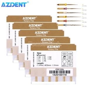 5x AZDENT Dental Endodoncia Niti Limas Rotativas Oro Cónico Motor Uso 25mm SX-F3 - Imagen 1 de 14