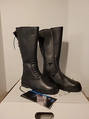 COSMAS Safety Police Patrol Boots Mens 12 Black Motorcycle Jolly Footwear Goretex New