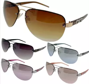 Damen-Sonnenbrille randlos Designer modische Damen-Sonnenbrille oval Retro-Farbtöne (#2037) - Bild 1 von 28