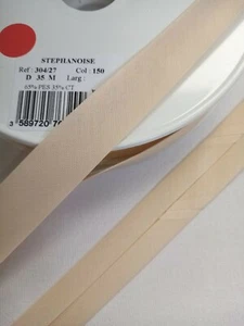 Stephanoise BIAS BINDING luz cru beige x 5m 20mm ancho CALIDAD PREMIUM - Imagen 1 de 3