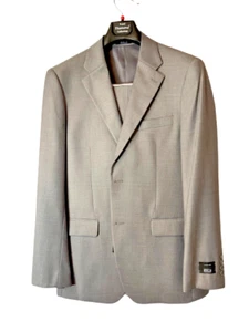 TUTA 40L UOMO 2 PEZZI DUE BOTTONI PANTALONE GRIGIO 34 - Foto 1 di 9