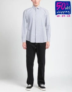 RRP€190 AQUASCUTUM Button-Up Shirt Size 43 / 16 3/4 / XL Striped Long Sleeves - Picture 1 of 5
