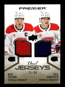 2024-25 Upper Deck Premier Nick Suzuki / Cole Caufield Premier Dual Jersey /99 - Picture 1 of 2