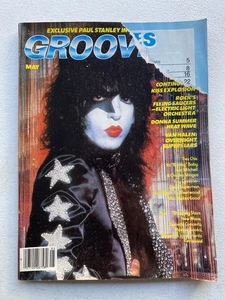 Grooves Magazine KISS Van Halen Poster Intact May 1979 Torn Cover - Picture 1 of 5