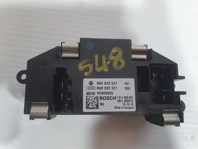 AUDI A4 HEATER FAN MOTOR RESISTER 8K0820521 B8 8K, 04/08-06/12 - Image 1 of 4