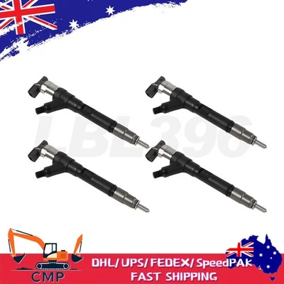 4pcs Fuel Injectors 295050-0971 8-98163524-1 for Isuzu 4LE2 Engine Kobelco 75SR - Image 1 of 4
