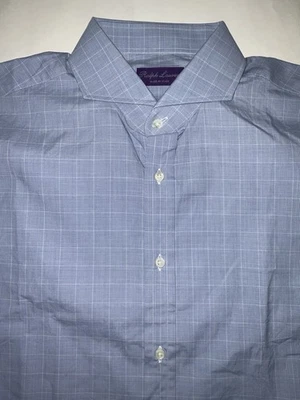 Ralph Lauren Purple Label Light Blue “Keaton Collar” Dress Shirt - Size 17 - Image 1 of 4